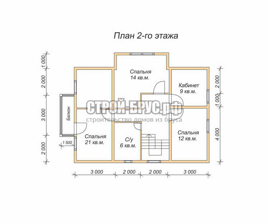 Проект дома 7х10 с мансардой: планировка, план